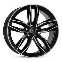 2drv WH40 SCHWARZ HG POLONTPOLIERT R18 5x112